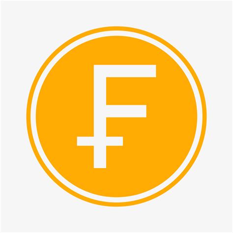 Swiss Franc icon. Swiss currency symbol. Vector illustration. Coin