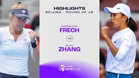 Magdalena Frech Vs Zhang Shuai Beijing Round Of Wta Match