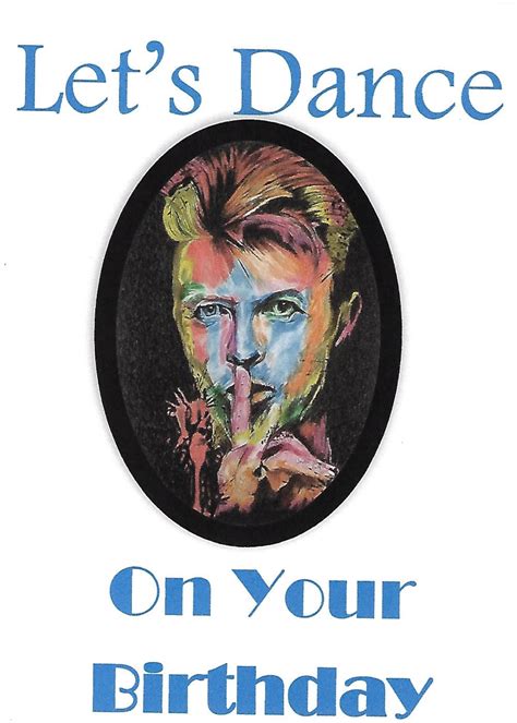 David Bowie Birthday Card. Artwork Adapted From My Original Drawing ...