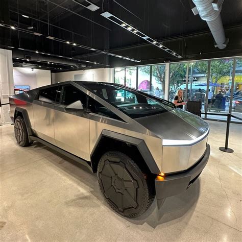 Dezeen Agenda Tesla Unveils Its Long Awaited Cybertruck Milled