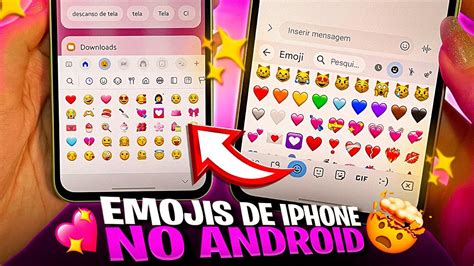 Saiu 🤩 Emojis De Iphone Ios 174 No Android 😍 Youtube