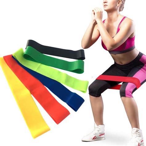 Luxsea Pc Exercise Yoga Stretch Band Loops Elastic Resistance Loop Gym