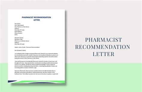 Pharmacist Experience Letter in Word, PDF, Google Docs - Download | Template.net