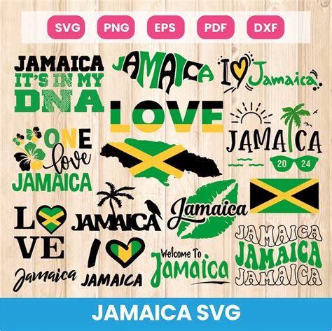 Jamaica Svg Bundle Jamaica Flag Svg Jamaica Png Jamaican Shirt Svg