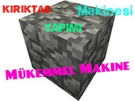 Minecraft En İyi Kırıktaş Makinesi Yapımı YouTube