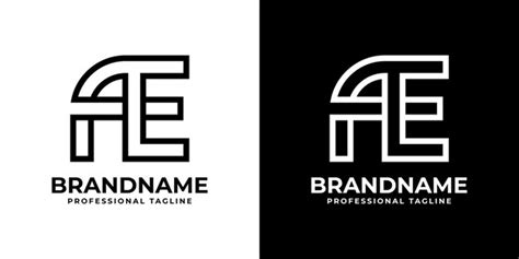 Lettre Ae Ou Ea Monogram Logo Adapté à Toute Entreprise Avec Les