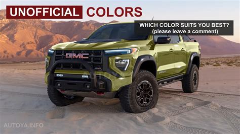 2023 GMC Canyon AT4X Revealed In Unofficial Renderings Has Beefy Yet