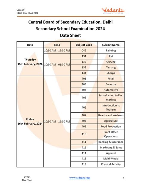 Cbse Board Exam Date Sheet 2025 Class 10 Free Pdf Download Pdf Languages Of India Languages