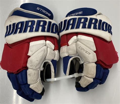 WARRIOR COVERT PRO CUSTOM PRO STOCK HOCKEY GLOVES 14" NY RANGERS STROME NHL (7232) | SidelineSwap