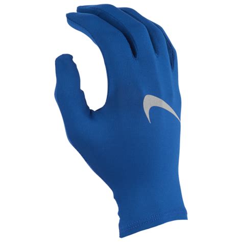 Nike Miler Running Gloves Mens Running Accessories Gym Bluesilver