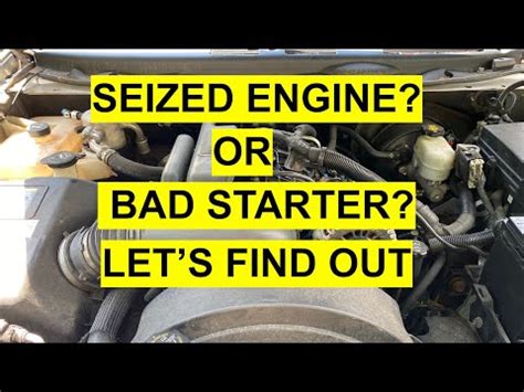 Signs That Engine Is Locked