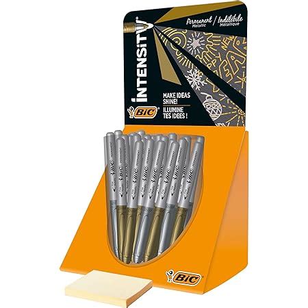 Bic Marking Metallic Colours Permanent Medium Bullet Tip Markers Gold