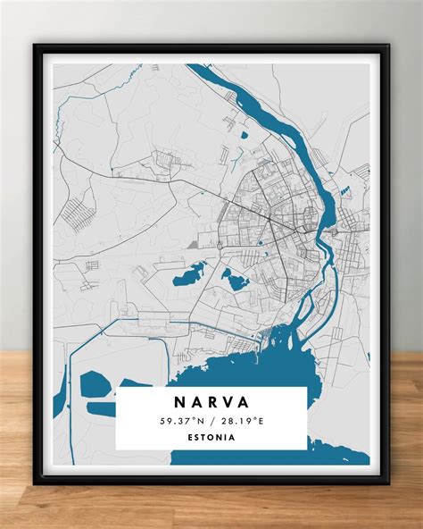 NARVA Estonia – Digital Map Poster – Special