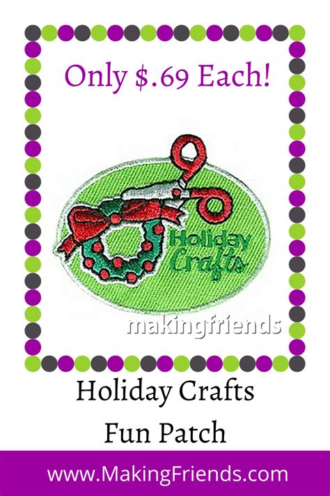 Holiday Crafts Patch Makingfriends