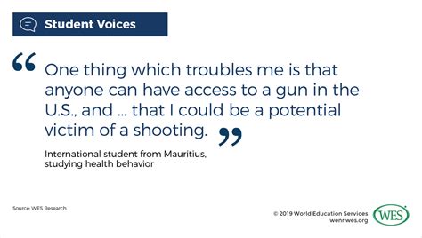 International Student Views On Gun Violence And Safety