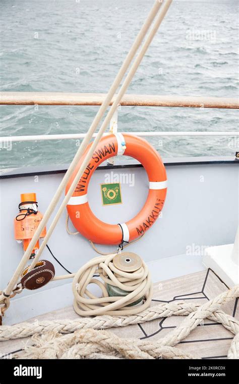 Inside Ships From Tall Ship Race Event In Aalborg Stock Photo