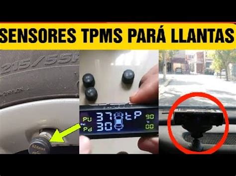 Como instalar Sensores de Presión para Neumáticos ó Llantas TPMS YouTube