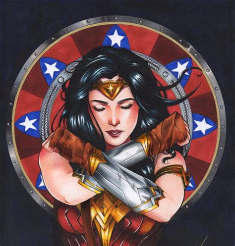 Fishermagical Thought Wonder Woman Wednesday Art By Nathalie Braconnot