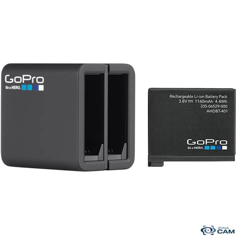 GoPro Cargador Usb Dual Doble Hero 4 Silver Black ZonaCamStore Tu