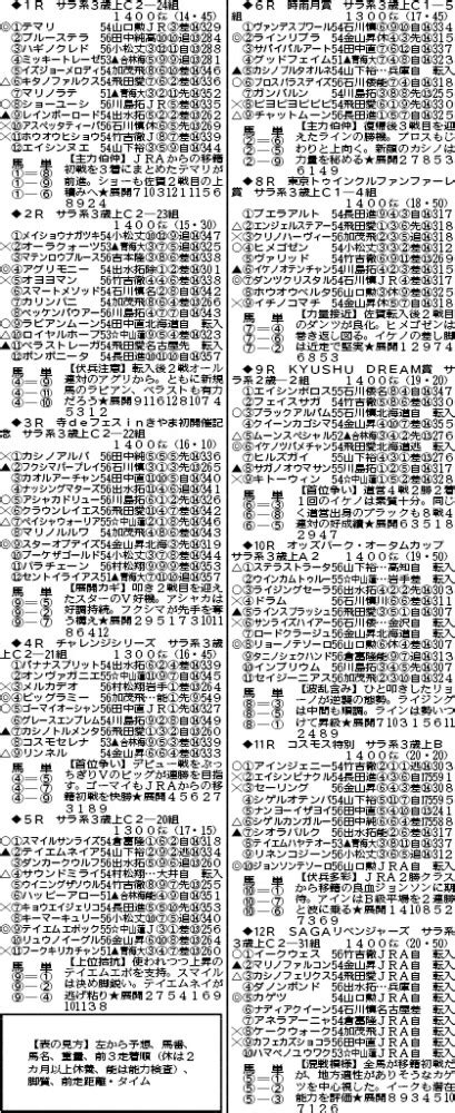 【佐賀競馬（ナイター）】10月22日 1～12r 出走表、予想｜競馬ニュース｜競馬top｜西スポレースサイト