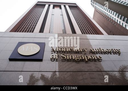 The exterior of the Monetary Authority of Singapore (MAS) building in ...