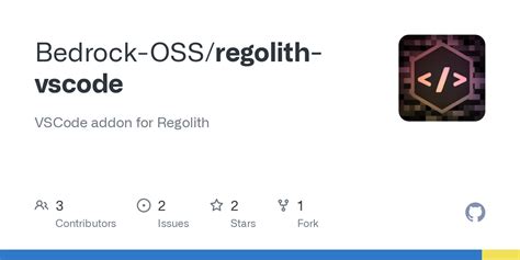 GitHub Bedrock OSS Regolith Vscode VSCode Addon For Regolith