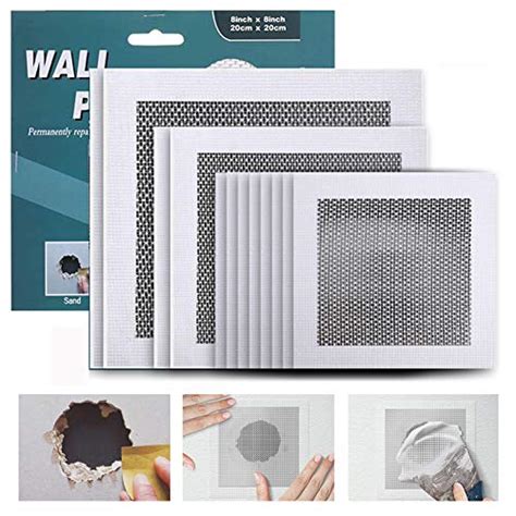 Wdshcr Drywall Repair Kit 12 Pieces Aluminum Wall Repair Patch Kit 46