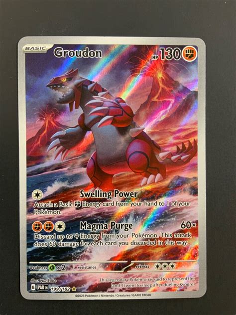 POKEMON Groudon Paradox Rift 199 182 Special Illustration Rare NM EBay