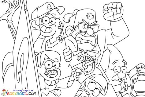 Bill Gravity Falls Coloring Pages