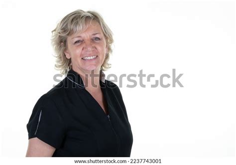 Middle Aged Sixties Older Blonde Woman Stock Photo 2237743001 Shutterstock