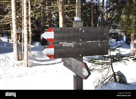 Innichen Sexten S Dtirol Italien Winter Schnee Wanderung Wandern