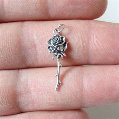 Rose Charm Etsy