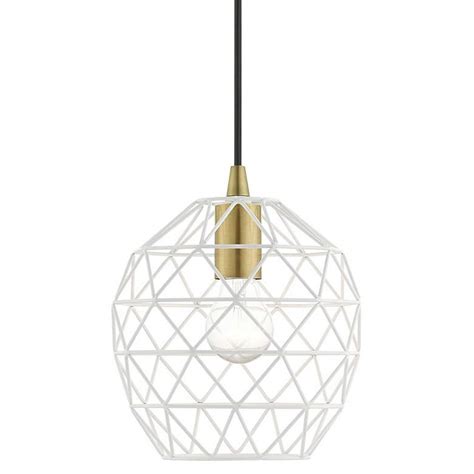 Geometrix 1 Light White Pendant 586y9 Lamps Plus