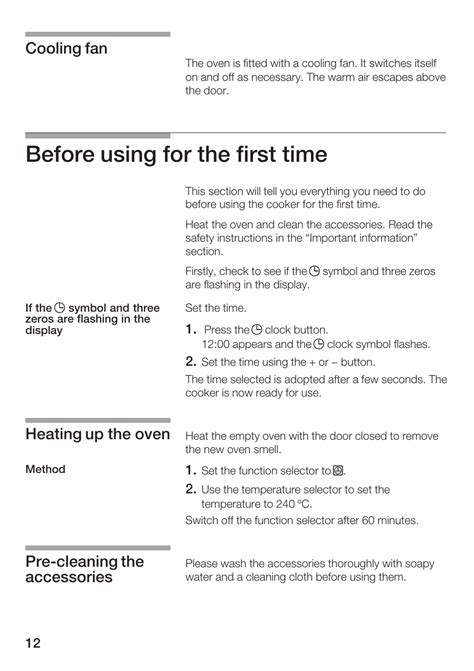 Bosch Oven Symbols Explained