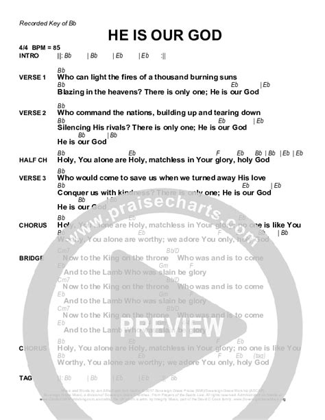 He Is Our God Chords PDF Sovereign Grace PraiseCharts