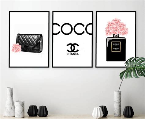 Inspired By Chanel Print Wall Art Poster Wall Home Decor Set Of