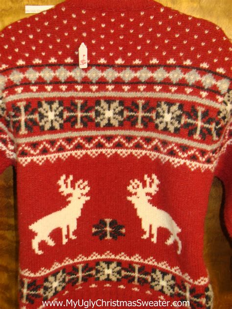 Classic Dueling Reindeer Ugliest Christmas Sweater My Ugly Christmas