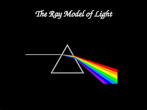 Ppt The Ray Model Of Light Light Travels In Straight Lines Laser