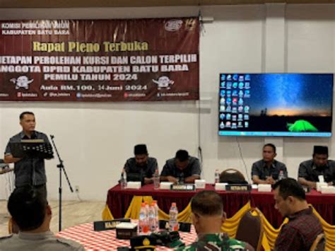 Kpu Kabupaten Batu Bara Tetapkan Kursi Dan Anggota Dprd Terpilih