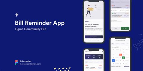 Bill Reminder App Community File Figma Community