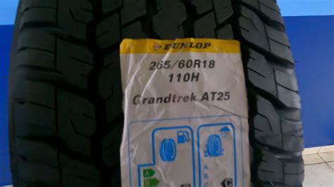 Pneu 26560r18 110h Grandtrek At25 Dunlop Youtube