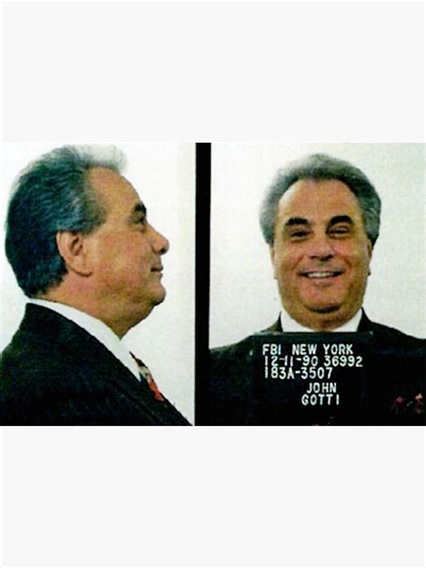 John Gotti Mug Shot Mugshot Premium Matte Vertical Poster Sold By