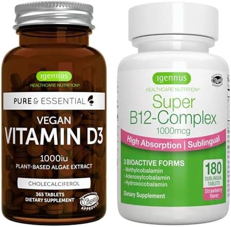 Amazon Vegan Vitamin D Super B Complex Vegan Bundle