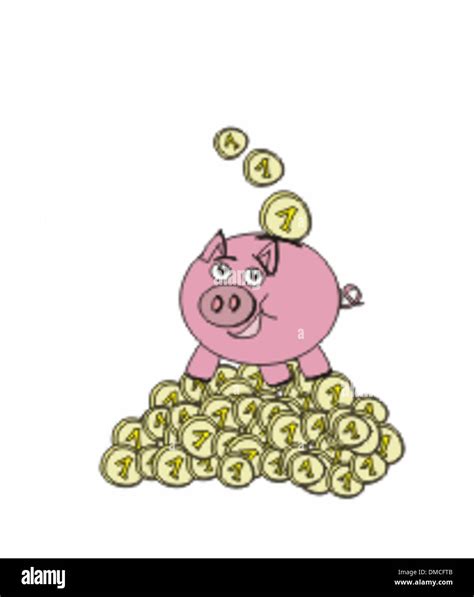 Piggy Bank Doodle Illustration Stock Vector Image Art Alamy