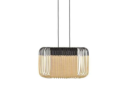 Bamboo Oval Pendant Lamp S Black Architonic