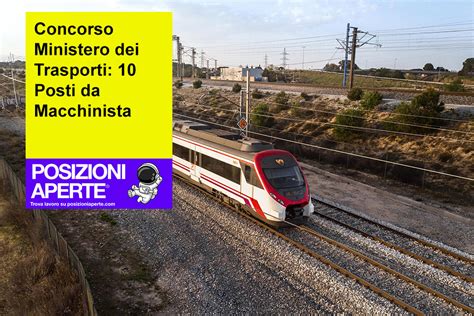 Concorso Ministero Dei Trasporti 5 Posti Da Capo Treno