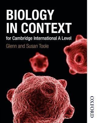 Biology In Context For Cambridge International A Level By Glenn Toole