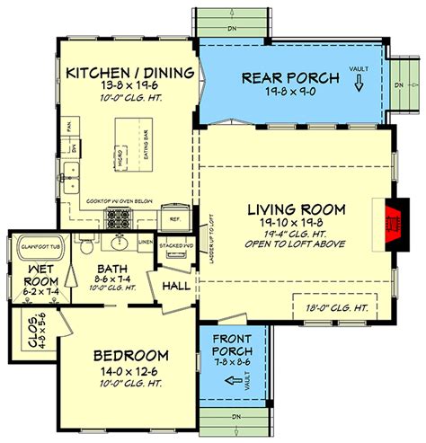 One Bedroom Cabin With Loft Floor Plans | Viewfloor.co