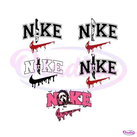 Halloween Character Horror Movie Nike Logo SVG Bundle