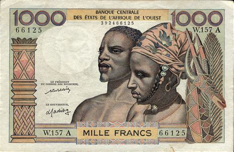 West Afr Staaten West African States P 103Al 1000 Francs 1959 1965 2